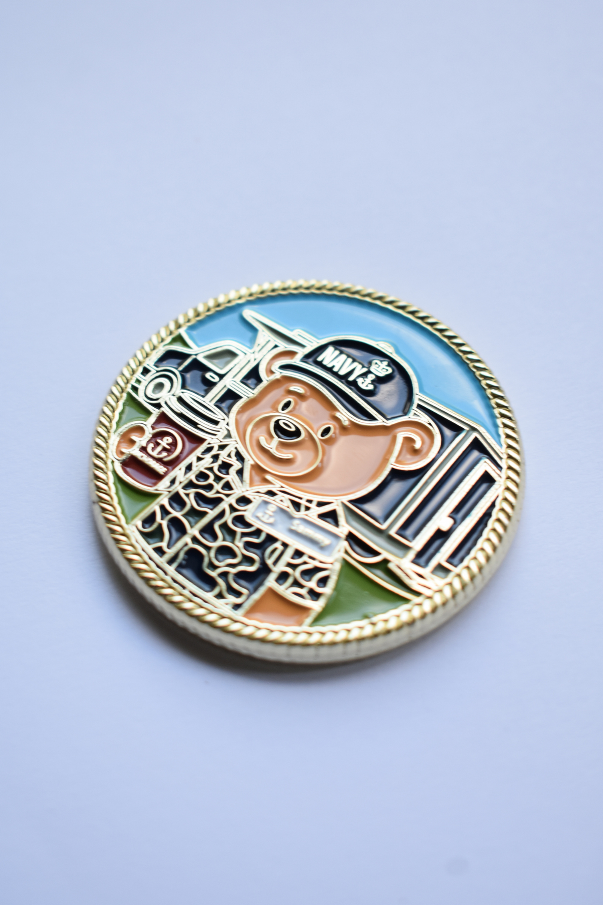 Sammy the Bear Challenge Coin