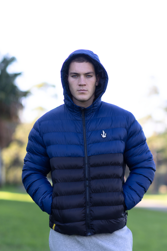 The Bowater, Unisex Puffer Jacket Black