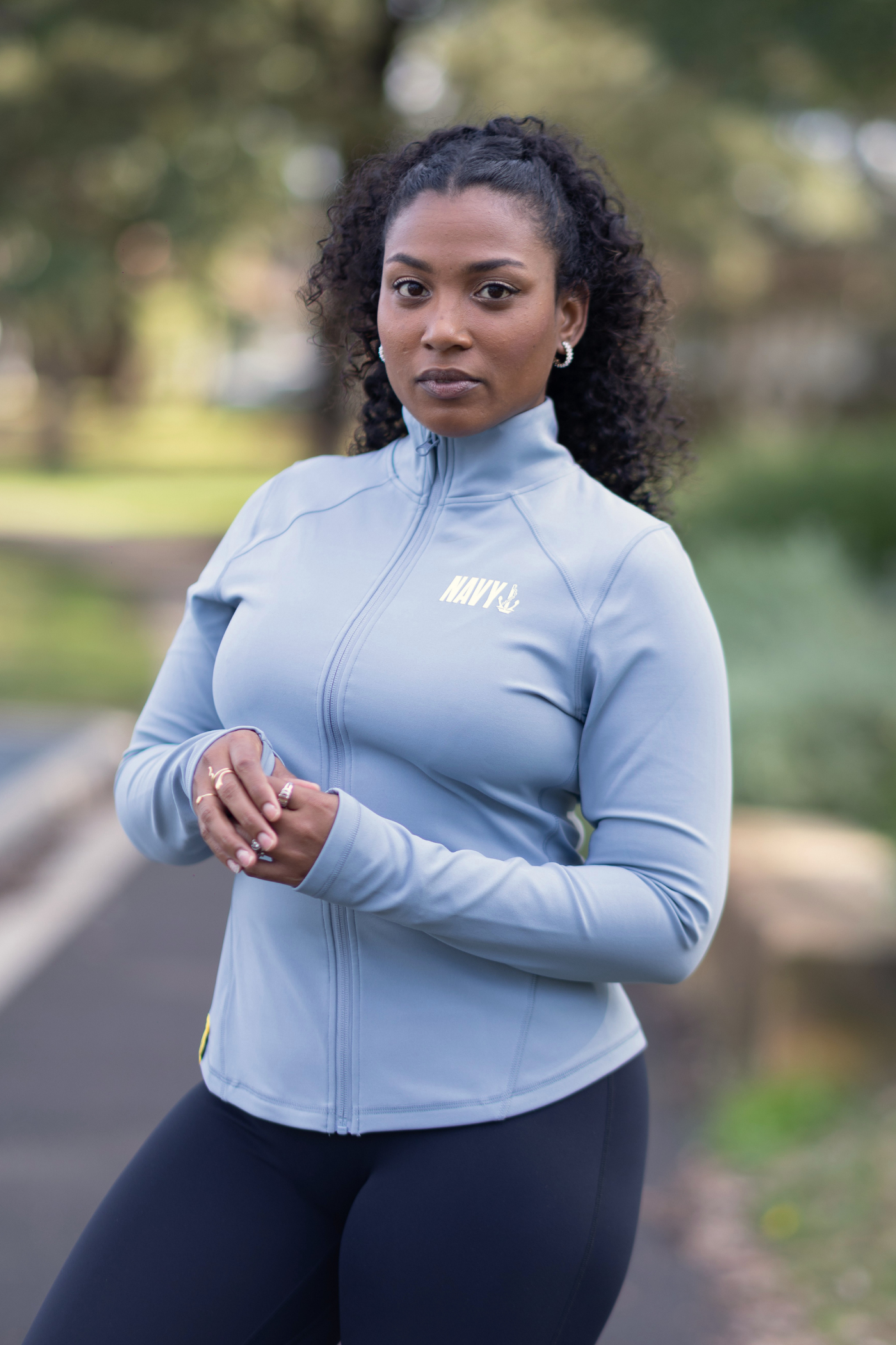 The Jemma, Womens Fitted Jacket Light Blue