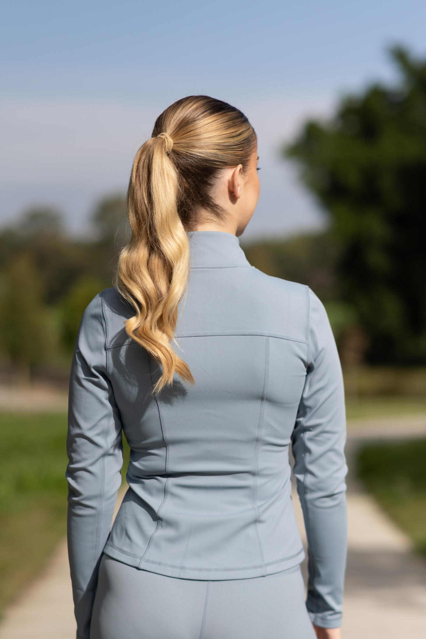 The Jemma, Womens Fitted Jacket Light Blue