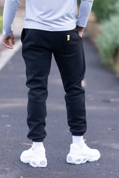 The Jones, Unisex Tech Fleece Track Pants Black