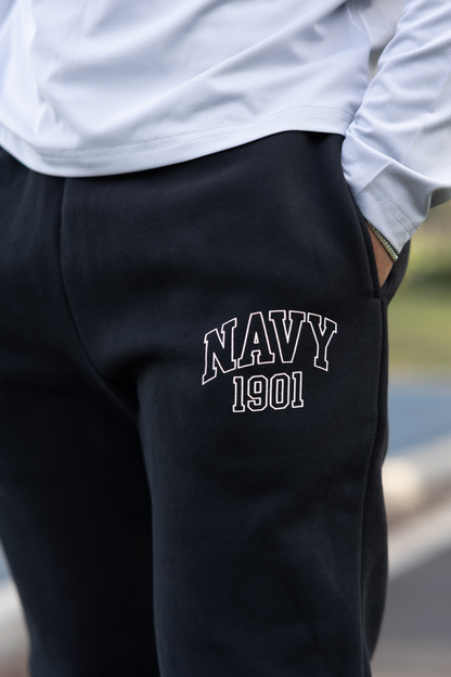 The Jones, Unisex Tech Fleece Track Pants Black