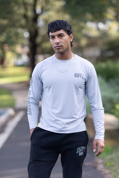The Lahey, Mens Long Sleeve Training Shirt Grey