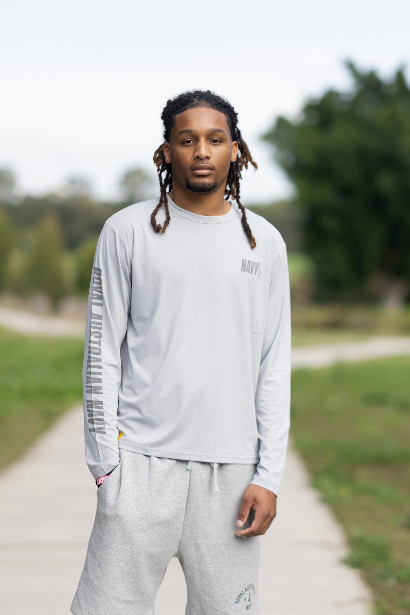The Lahey, Mens Long Sleeve Training Shirt Grey