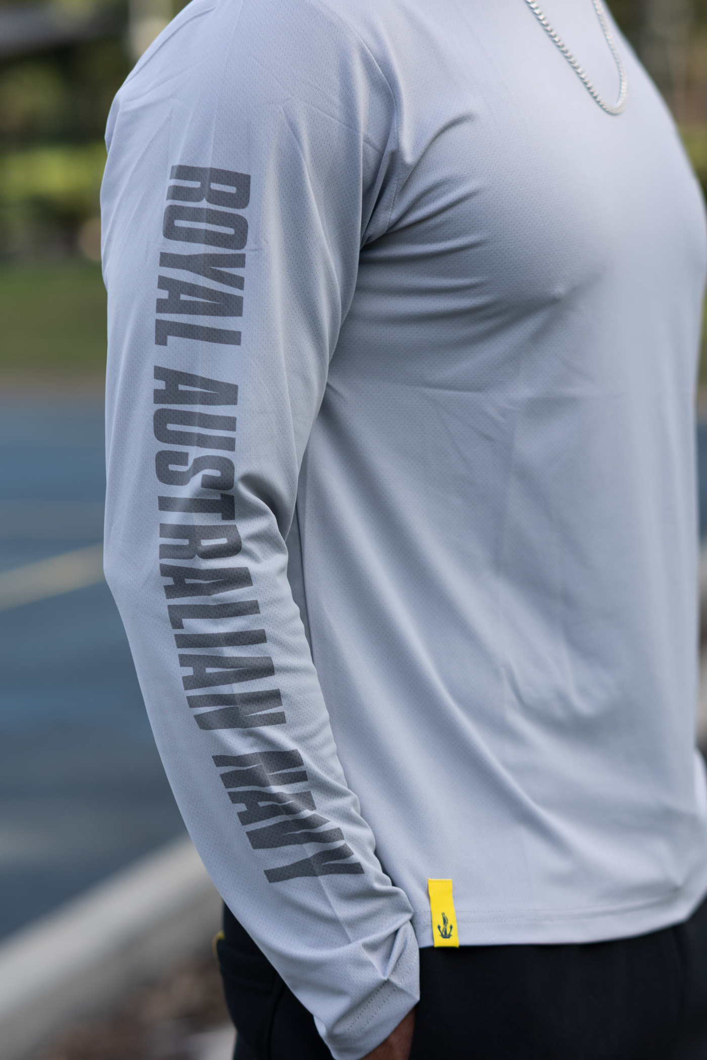 The Lahey, Mens Long Sleeve Training Shirt Grey