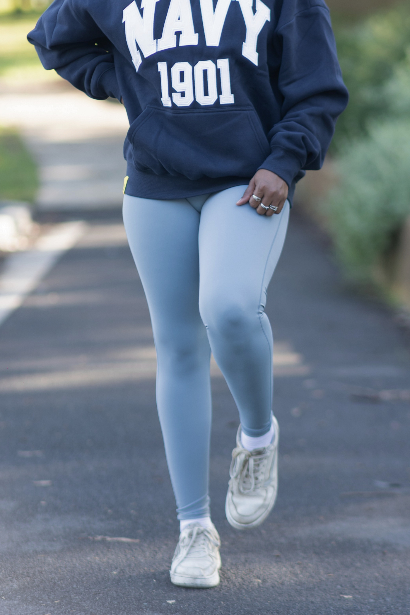 The O'Brien, Womens Leggings Light Blue