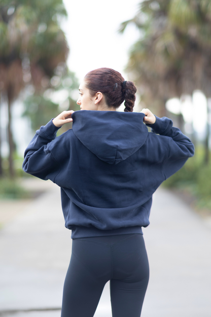 The Shu, Unisex Oversized Hoodie Navy