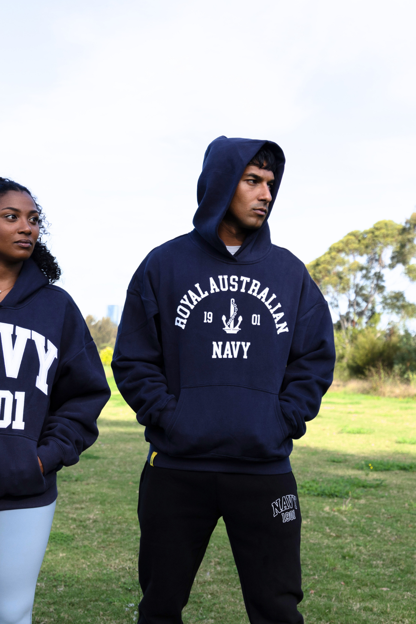 The Shu, Unisex Oversized Hoodie Navy