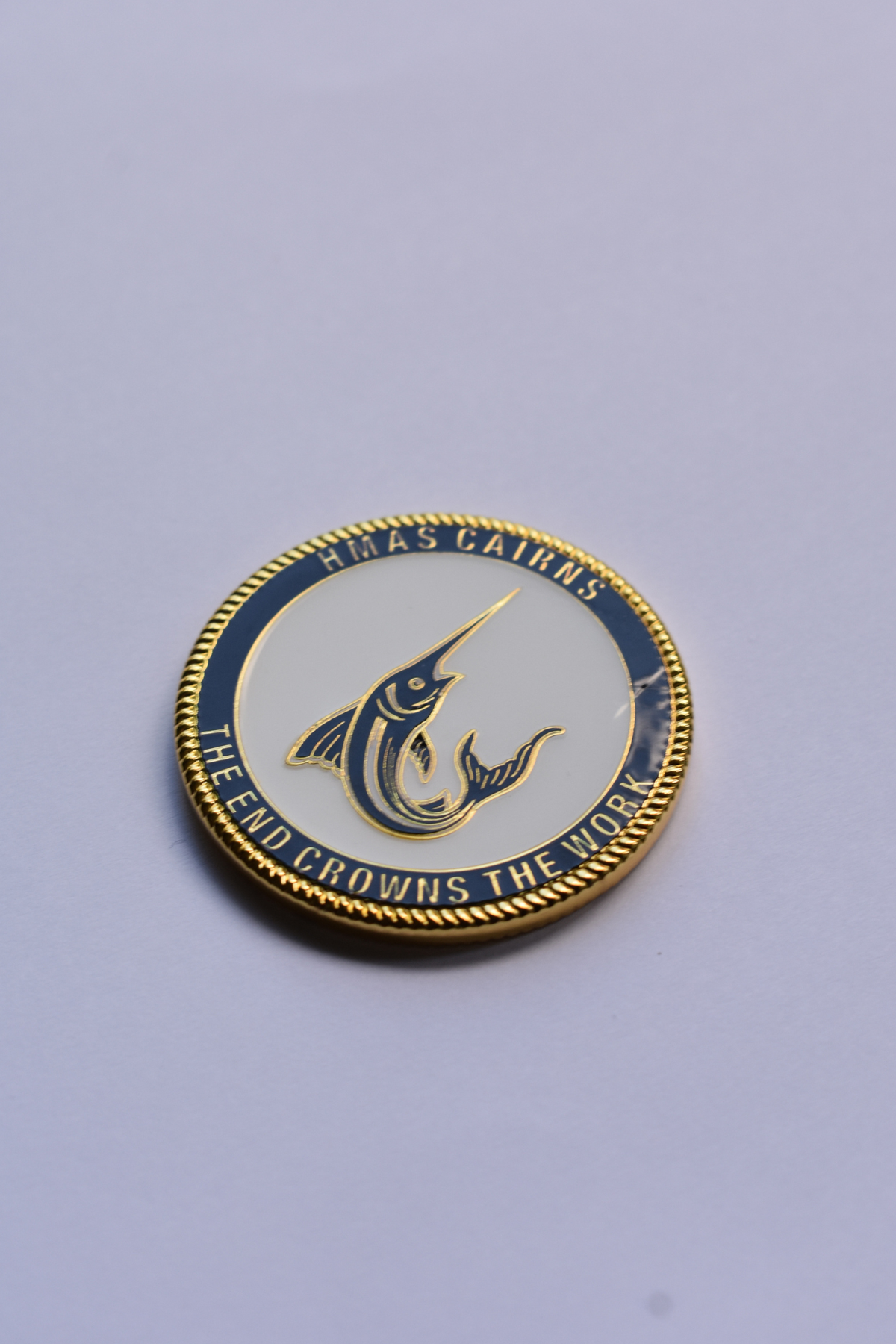 HMAS Cairns Medallion Challenge Coin