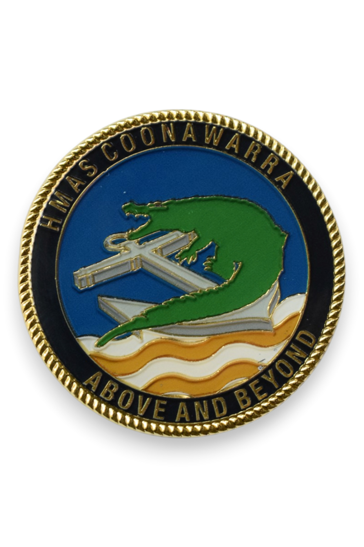 HMAS Coonawarra Medallion Challenge Coin