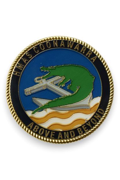 HMAS Coonawarra Medallion Challenge Coin