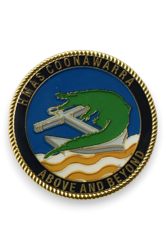 HMAS Coonawarra Medallion Challenge Coin