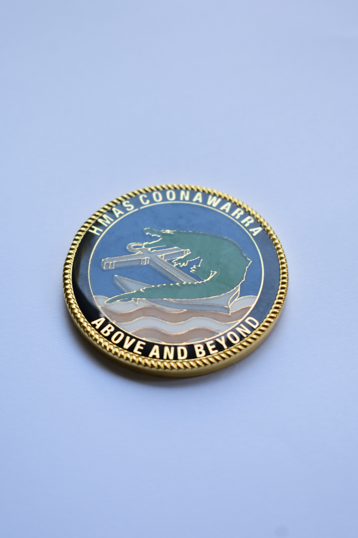 HMAS Coonawarra Medallion Challenge Coin