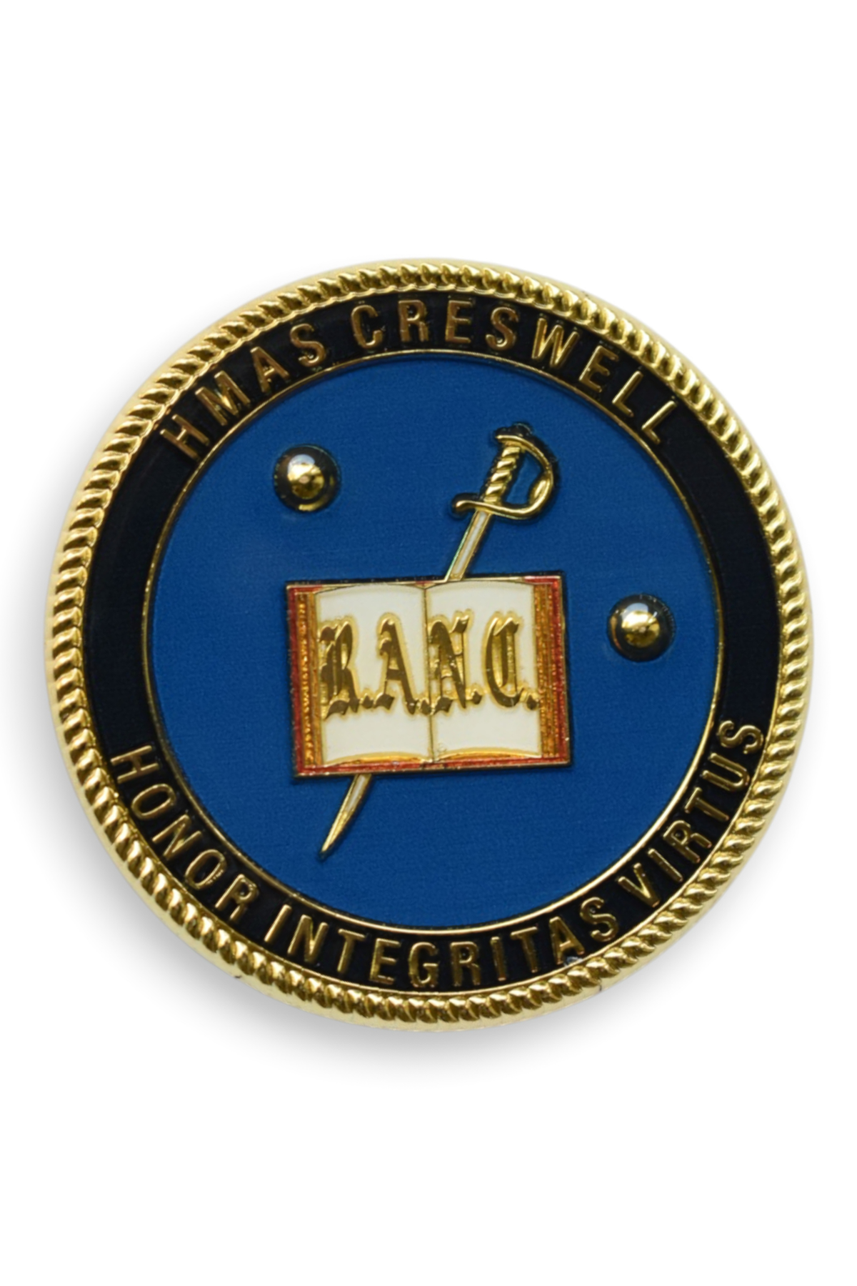 HMAS Creswell Medallion Challenge Coin