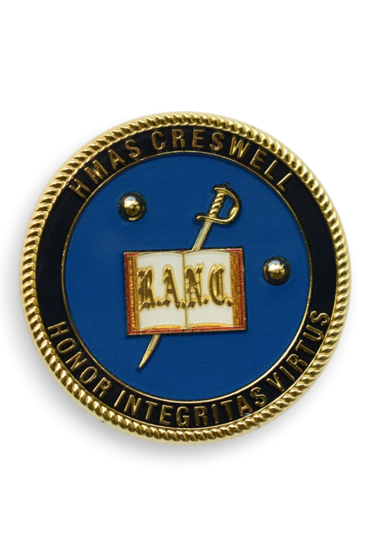 HMAS Creswell Medallion Challenge Coin