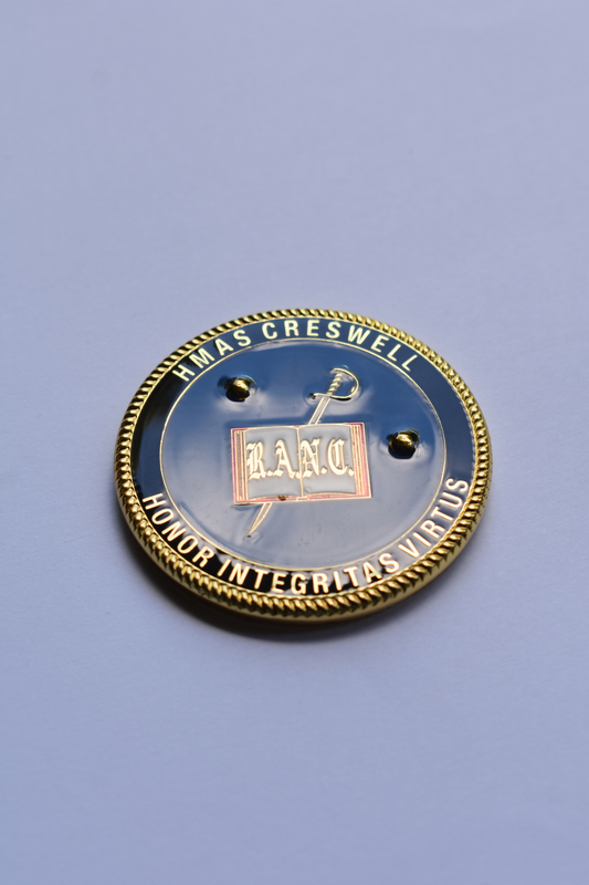 HMAS Creswell Medallion Challenge Coin