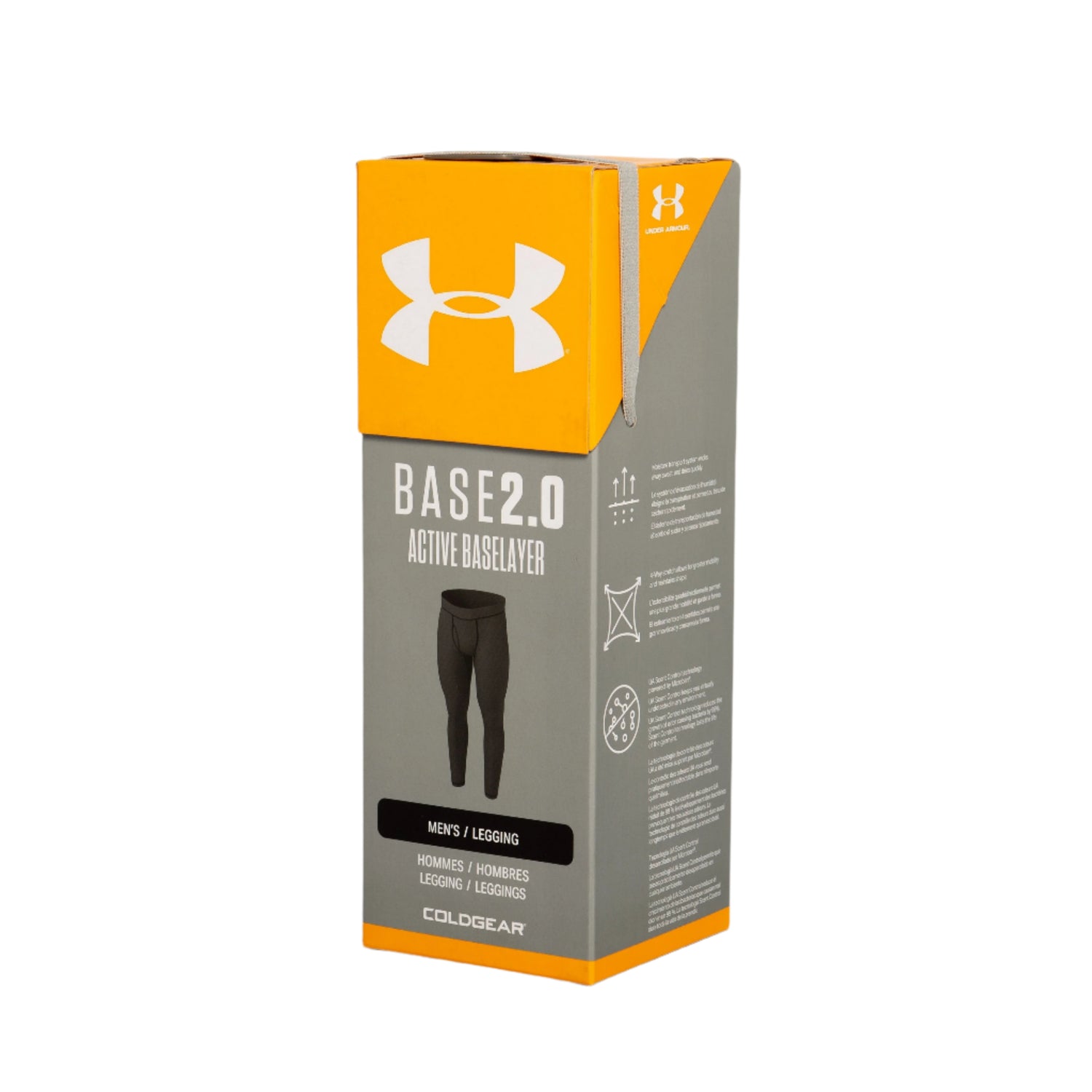 under armour mens base 2.0 leggings packaging