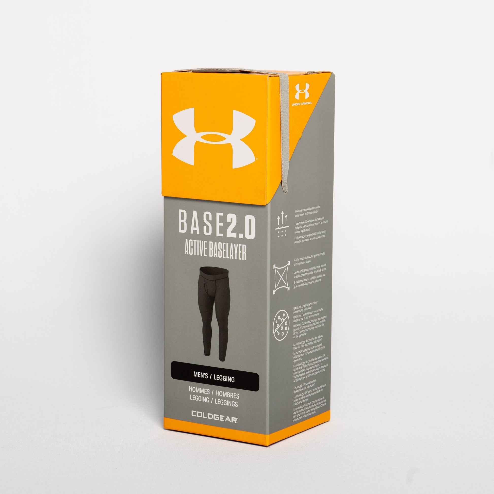 under armour mens base 2.0 leggings packaging