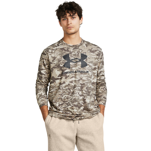 Under Armour Mens ABC Camo Long Sleeve - Brown