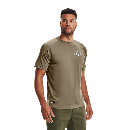 Under Armour Mens Tactical Tech Tee - Brown